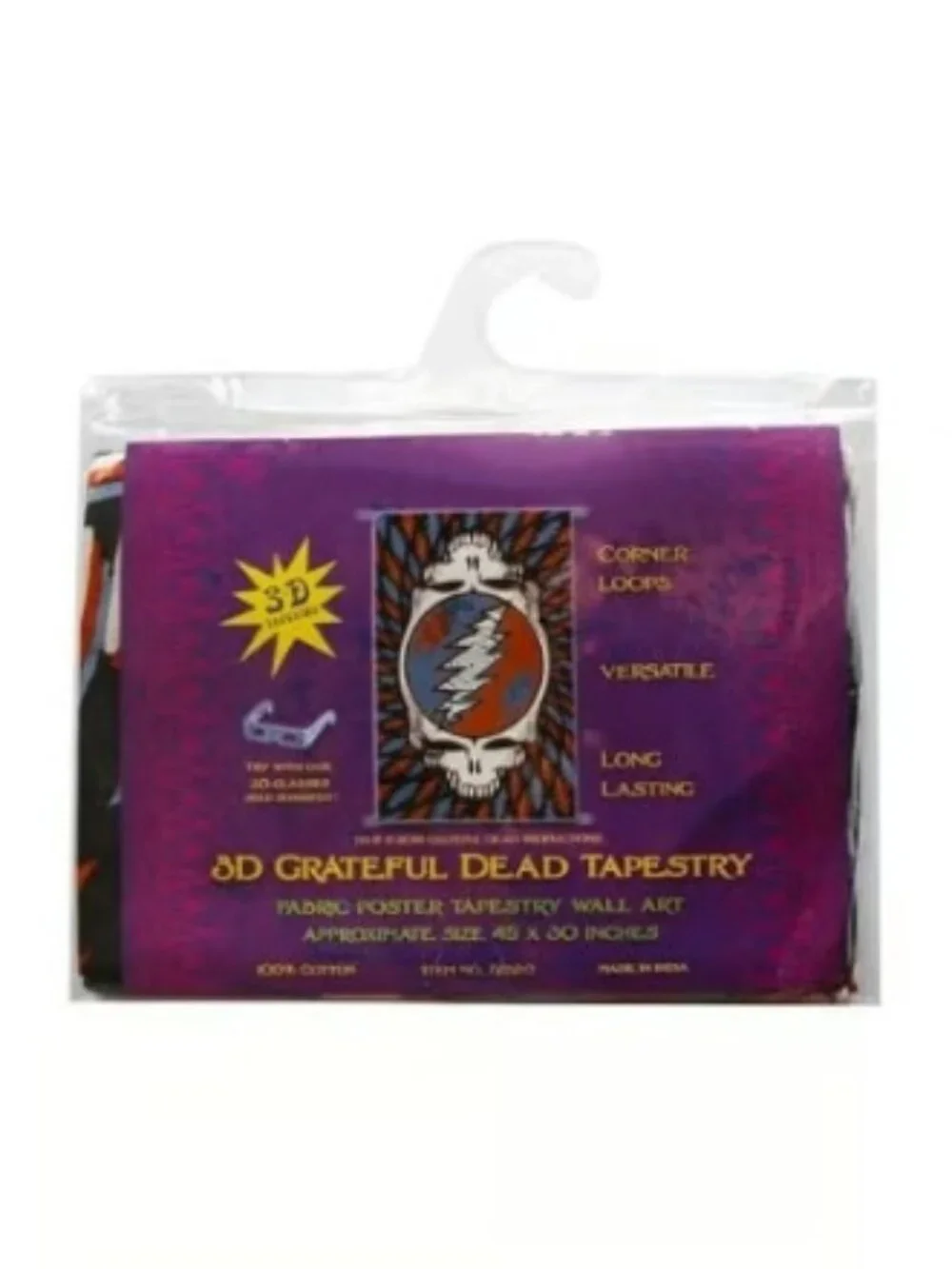 Grateful Dead Spin Your Face Tapestry ~ 30